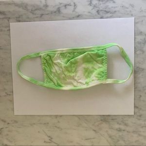 Handmade lime green face mask
